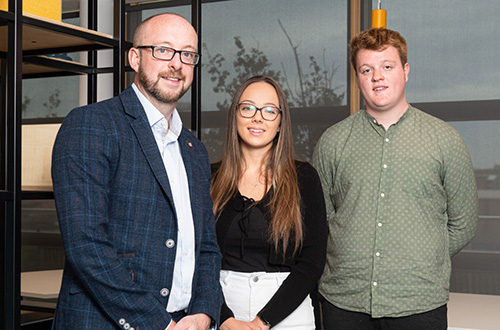 Chris Curtis, Olivia Wight, Daniel Hepple