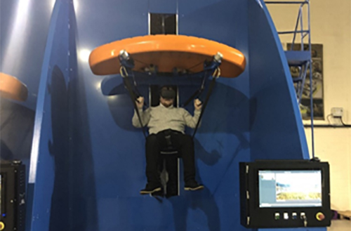John Hawkins in simulator