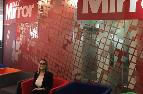 Sophie Disham at the Daily Mirror