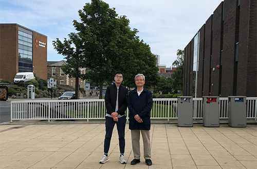 David Kwok and his son in 2019